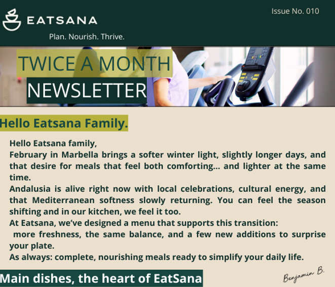 Eatsana Newsletter #10 – Healthy Meal Prep & New Seasonal Dishes in Spain