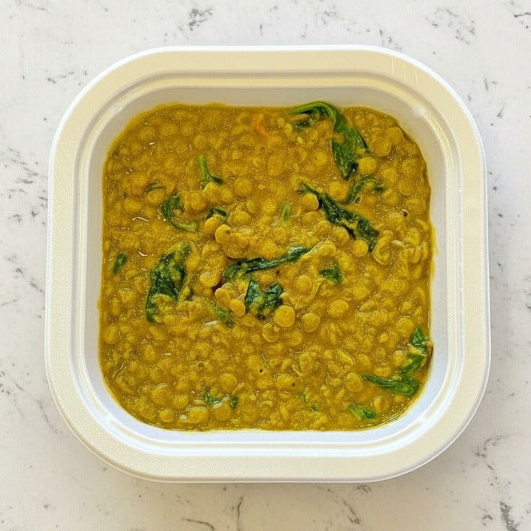 DAL DE LENTEJAS & ESPINACAS A LA INDIA