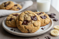  BANANA CHOCO COOKIES x 3 Banana, wheat flour, dark chocolate (cocoa mass, sugar, cocoa butter), sugar, coconut oil, (each cookie about 60 gr)