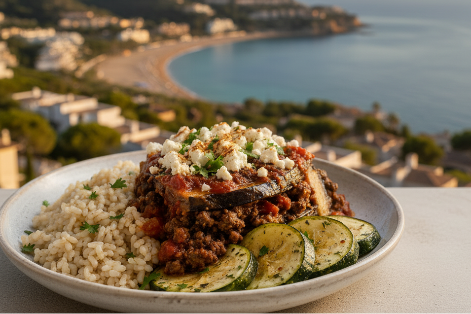 MOUSSAKA GRIEGA CON FETA