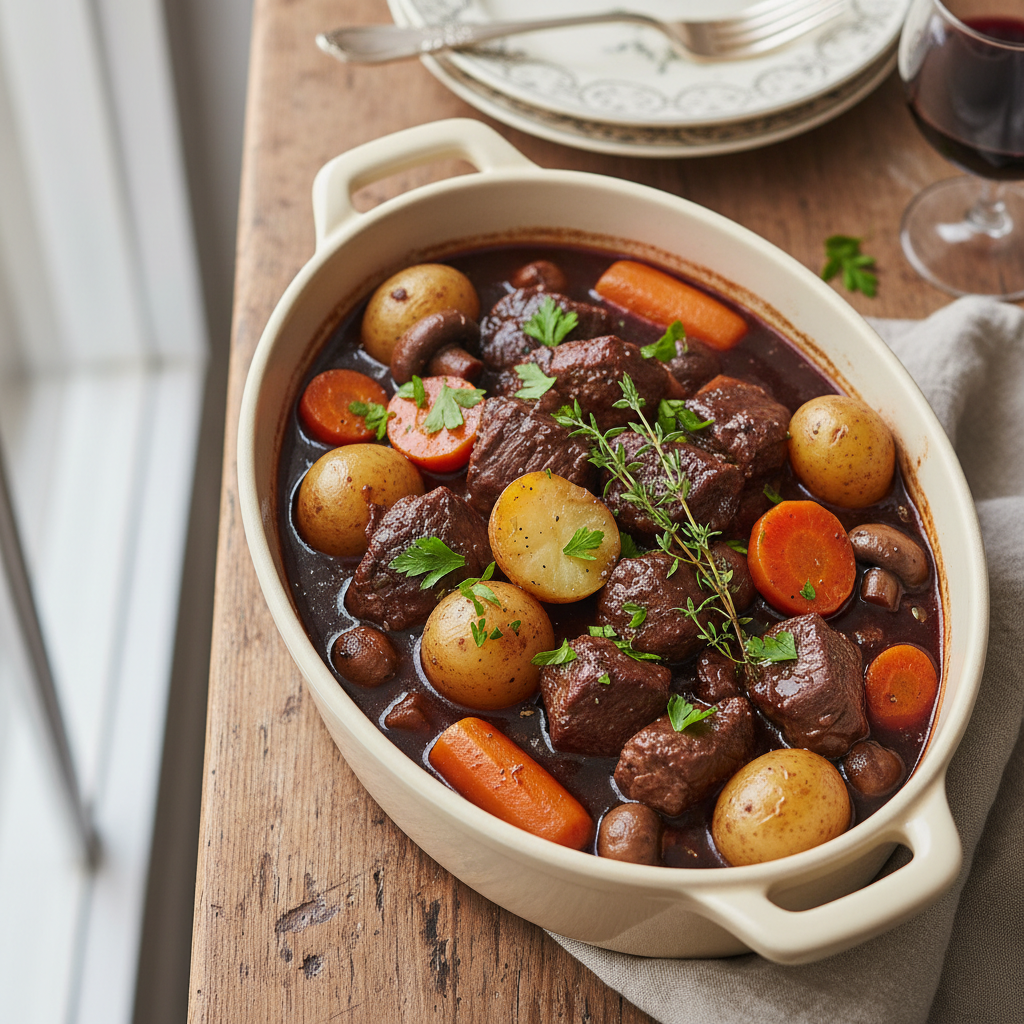 BOEUF BOURGUIGNON RECONFORTE