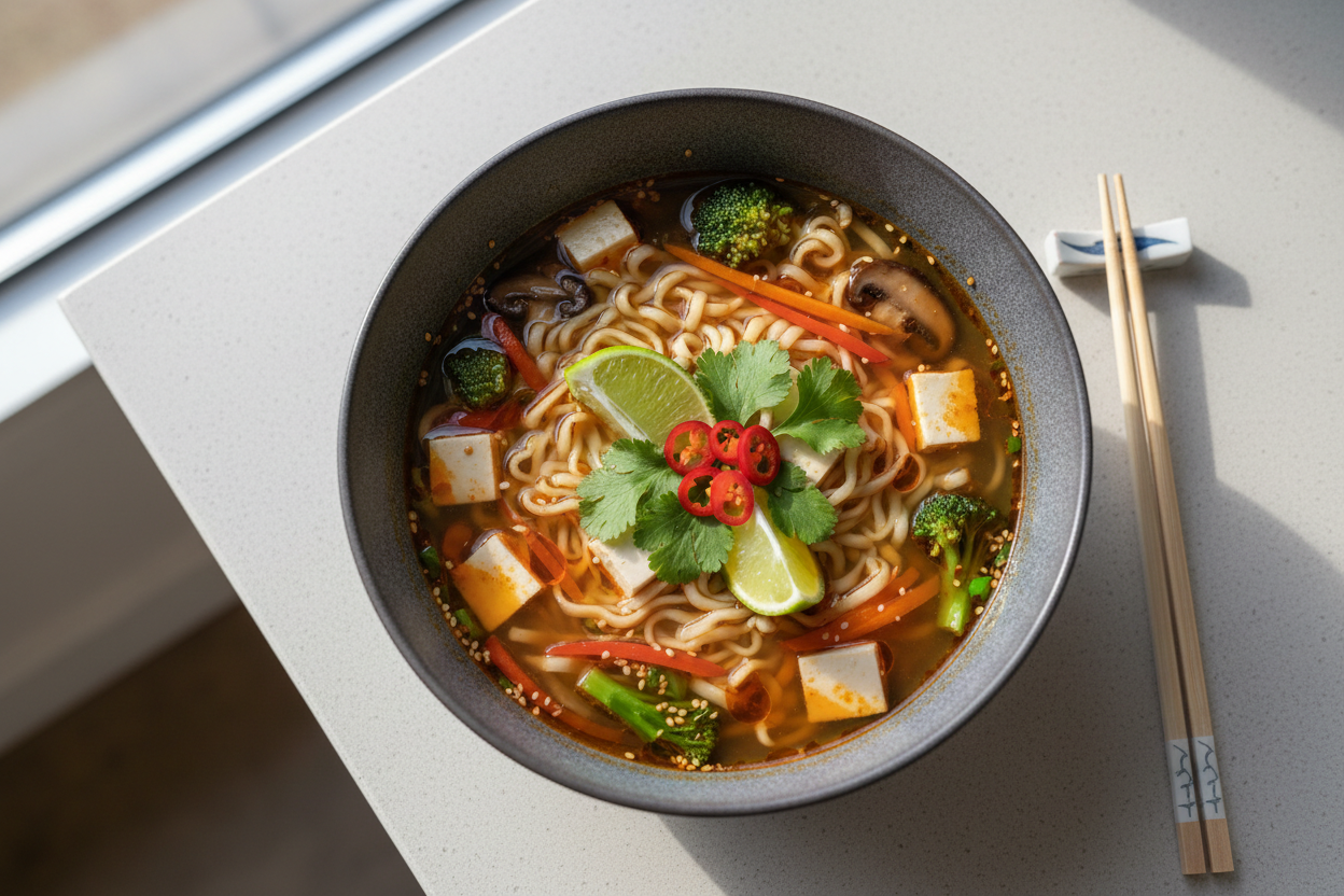 retire les crevettes et mets seulement le tofu en proteine