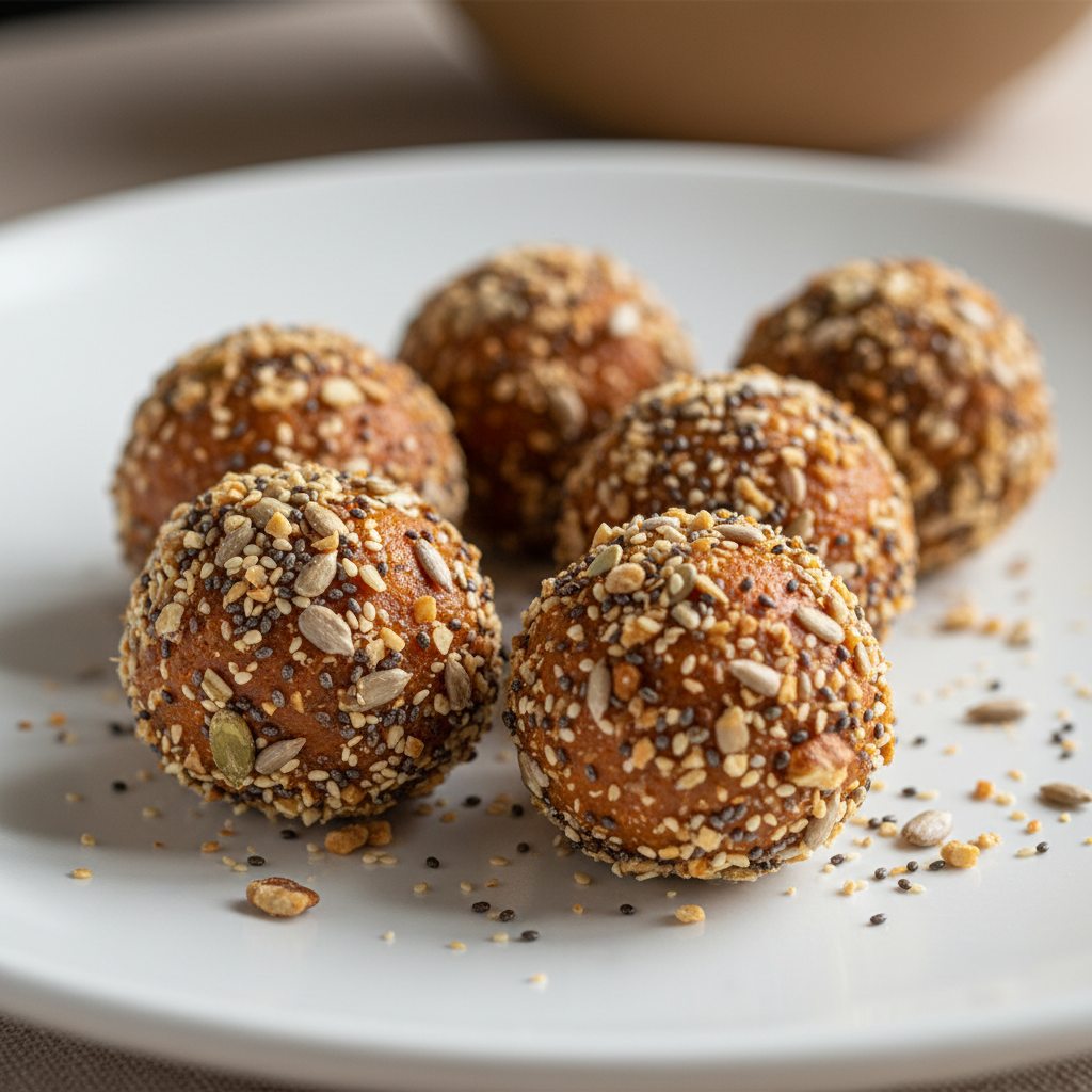 Trufas zanahoria con nueces y semillas  por 6